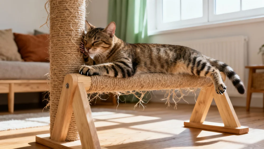La importancia del rascador en la vida de un gato